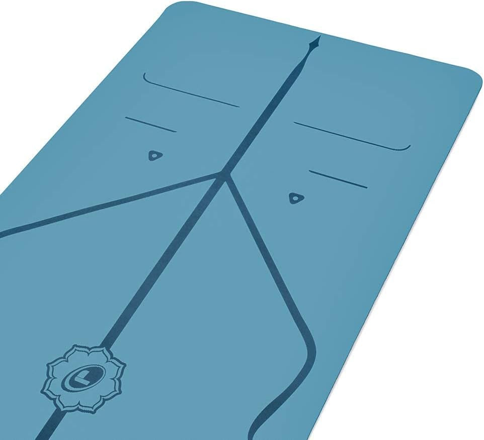 Original Yoga Mat – Free Yoga Bag Included - Patented Alignment System, Warrior-Like Grip, Non-Slip, Eco-Friendly, Sweat-Resistant, Long, Wide, 4.2Mm Thick Mat for Comfort
