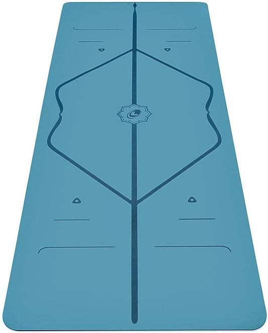 Original Yoga Mat – Free Yoga Bag Included - Patented Alignment System, Warrior-Like Grip, Non-Slip, Eco-Friendly, Sweat-Resistant, Long, Wide, 4.2Mm Thick Mat for Comfort